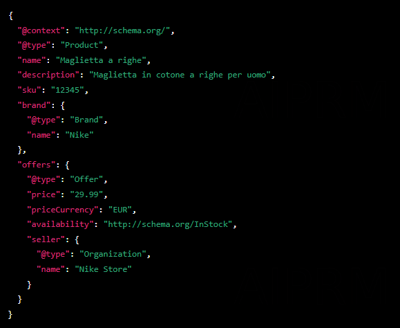 linguaggio dati strutturati json-ld: introduzione e fondamenti 1 json-ld esempio codice json-ld per un prodotto
